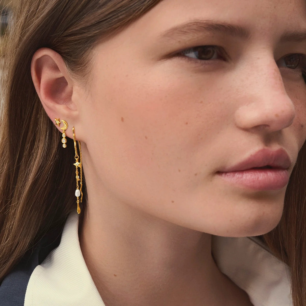 Maanesten Hannah Earrings Øredobber Gull
