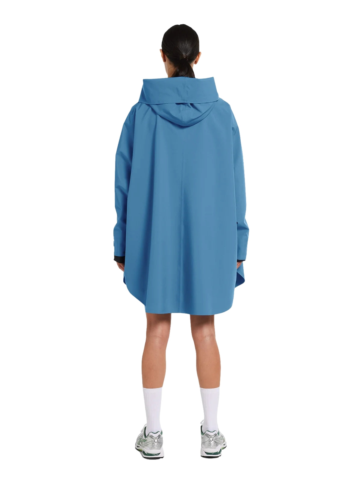 Blæst Bergen Poncho Coronet Blue Jakke Blå - modostore.no