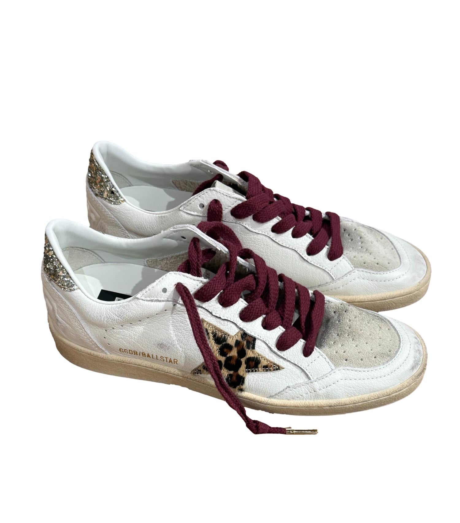 Golden Goose Ball Star Nappa Upper Toe Sko Hvit