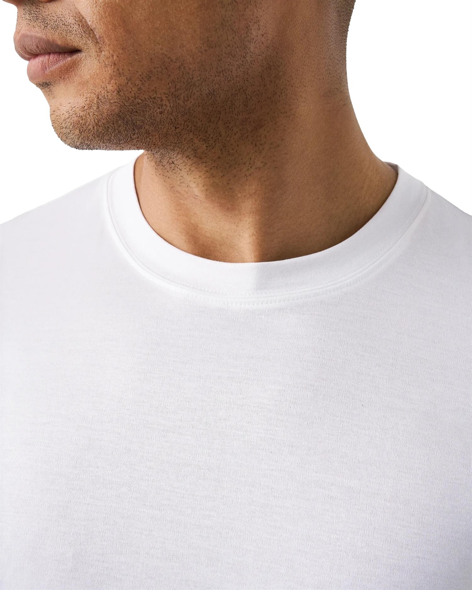 Eton Filo di Scozia T-shirt T-shirt Hvit - modostore.no