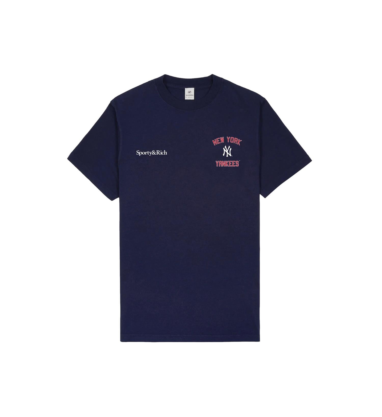 Sporty & Rich Home Run T-Shirt Crewneck Navy - modostore.no