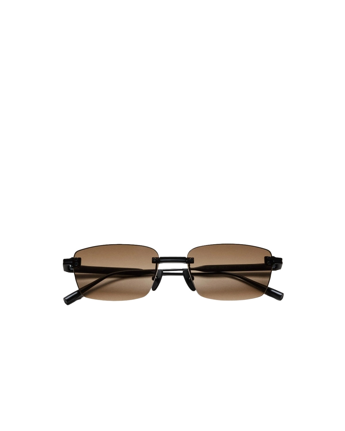 Chimi Eyewear Rimless Cubic Brown Gradient Solbriller Lysebrun