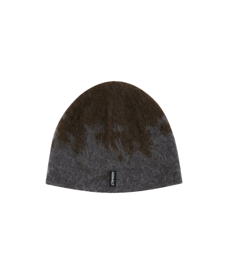 Gramicci Mohair Splatter Beanie Lue Brungrønn