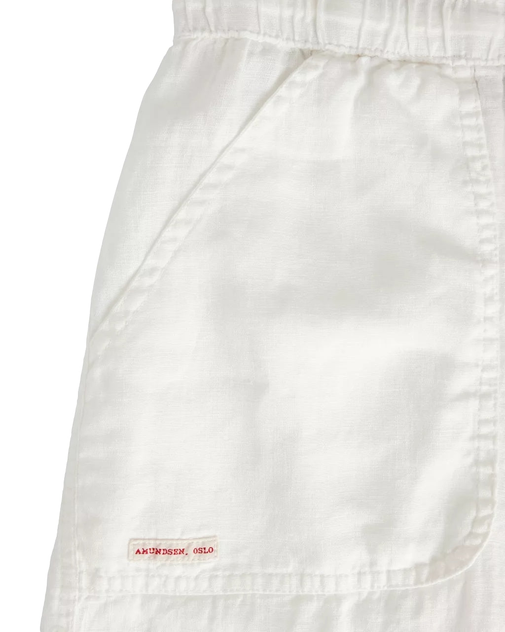 Amundsen Safari Linen Pants Womens Bukse Hvit - modostore.no