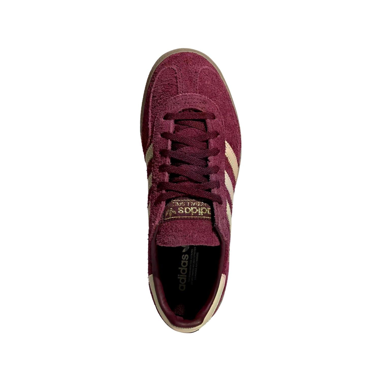 Adidas Handball Spezial W KK0929 sko i burgunderfarge, sportssko med komfortabel design og gode grep for håndball.