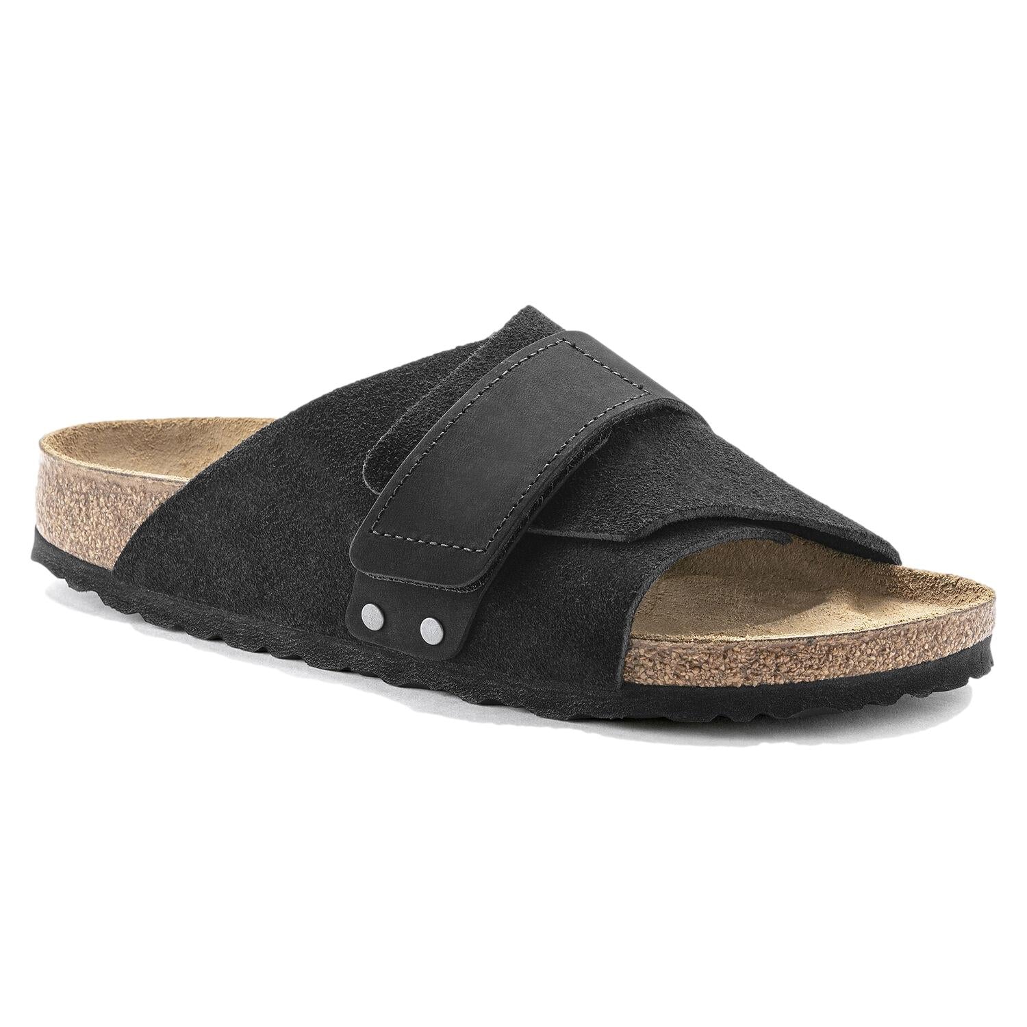 Birkenstock Kyoto Nubuck/Suede Leather Narrow Black Sko Sort - modostore.no