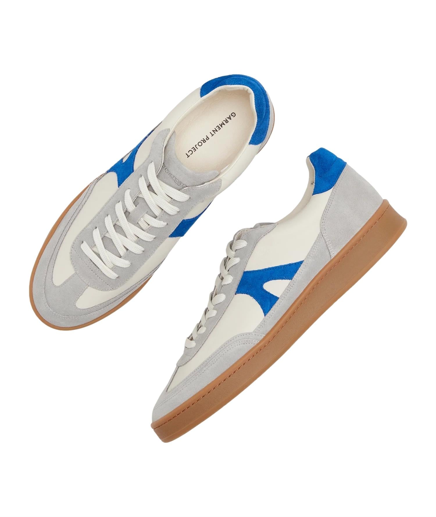 Garment Project Liga - Off White/Blue leather mix Sko Multi - modostore.no