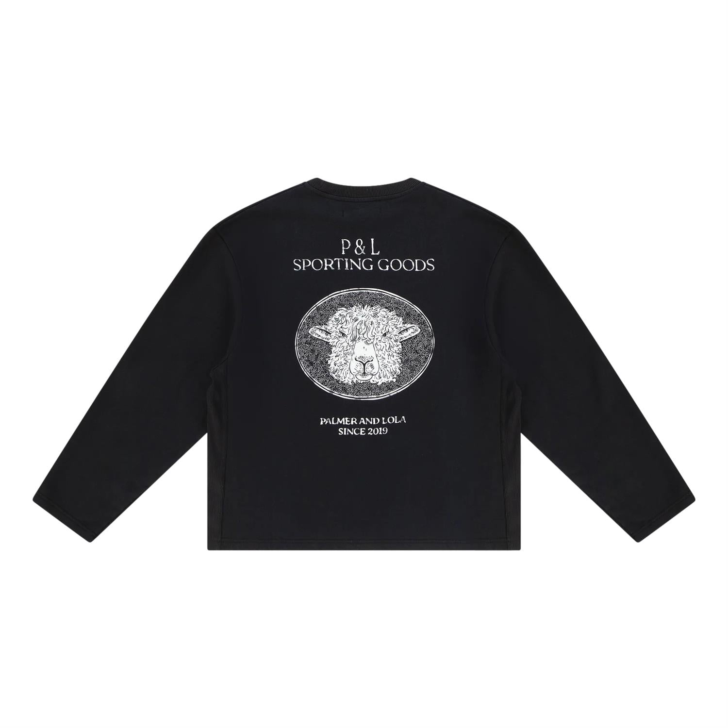 PAL Wolds Crewneck Without Hem Genser Sort