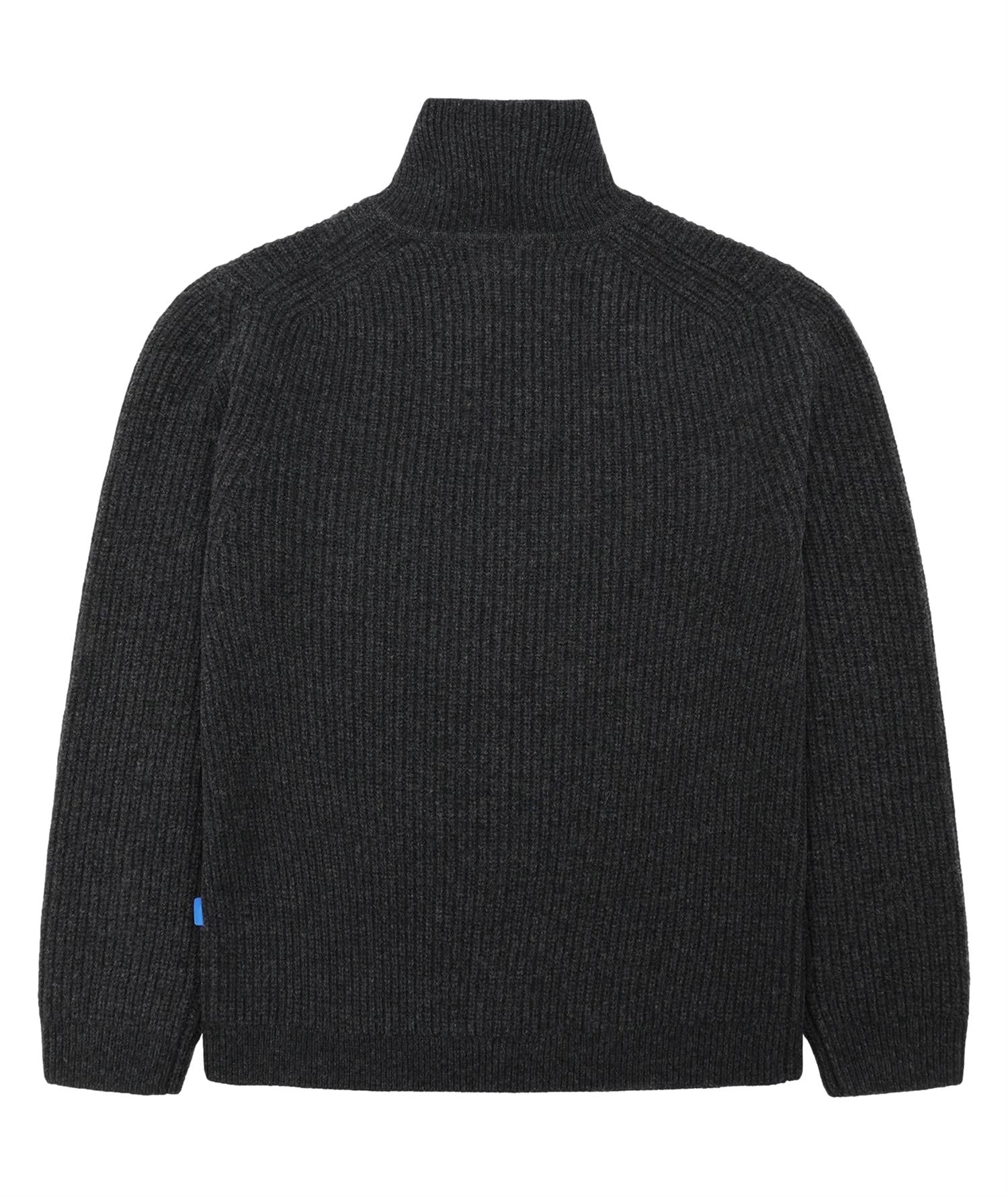 Garment Project Half Zip Wool Knit Genser Koksgrå - modostore.no