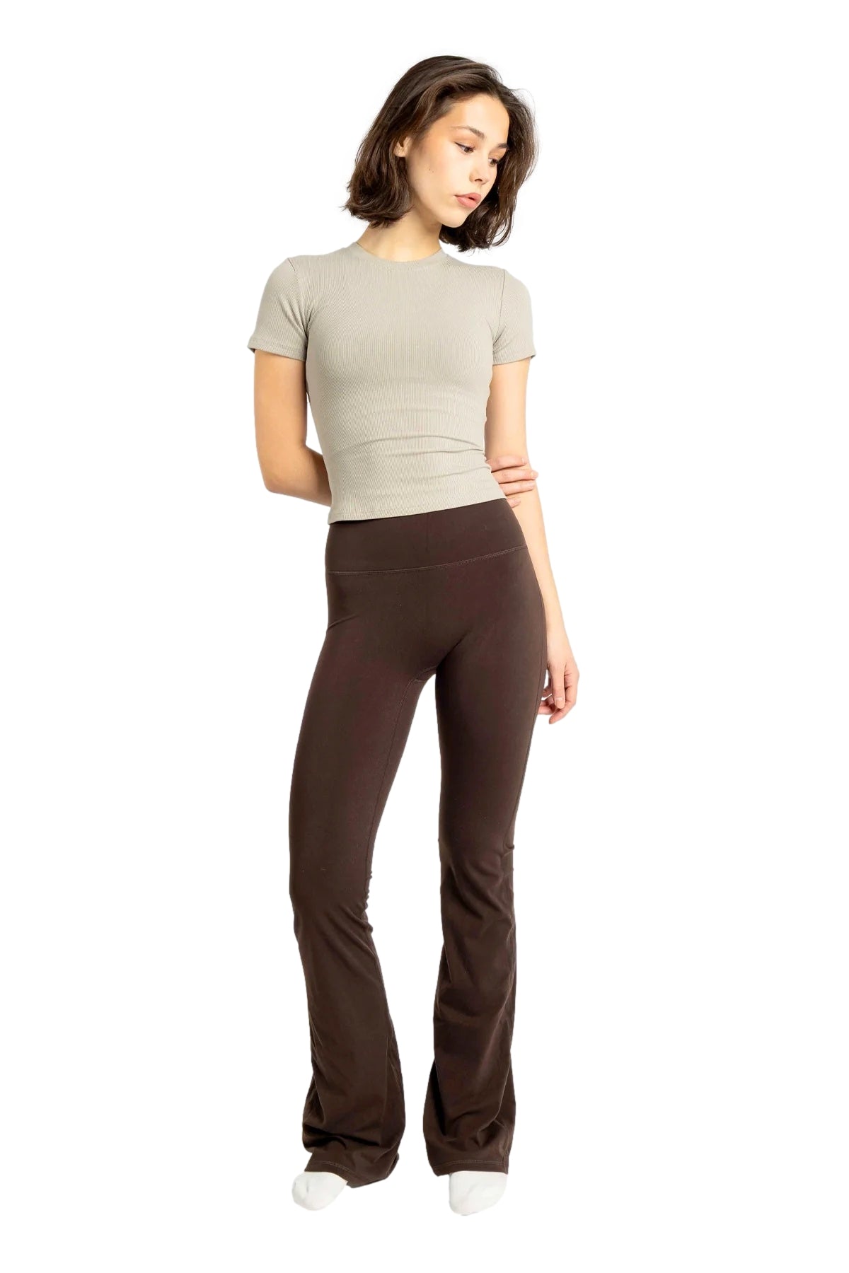 MCB Sportswear Flare Tights Tights Brun