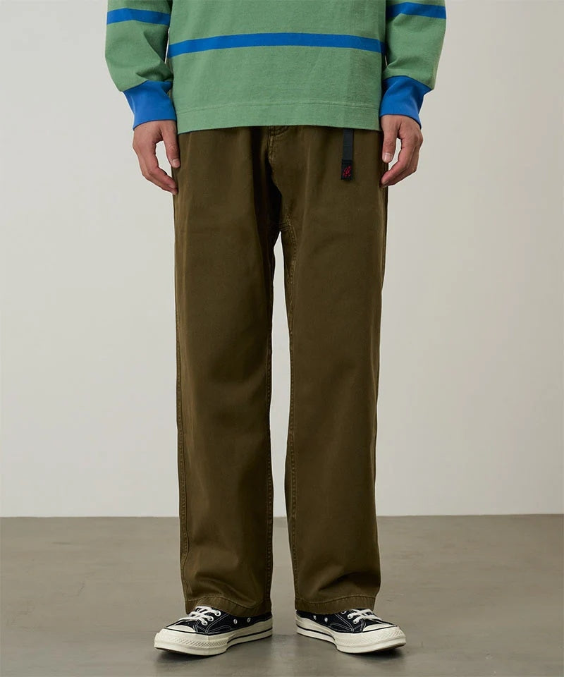 Gramicci Gramicci Pant Straight Fit Bark Pigment Bukse Mørkegrønn - modostore.no