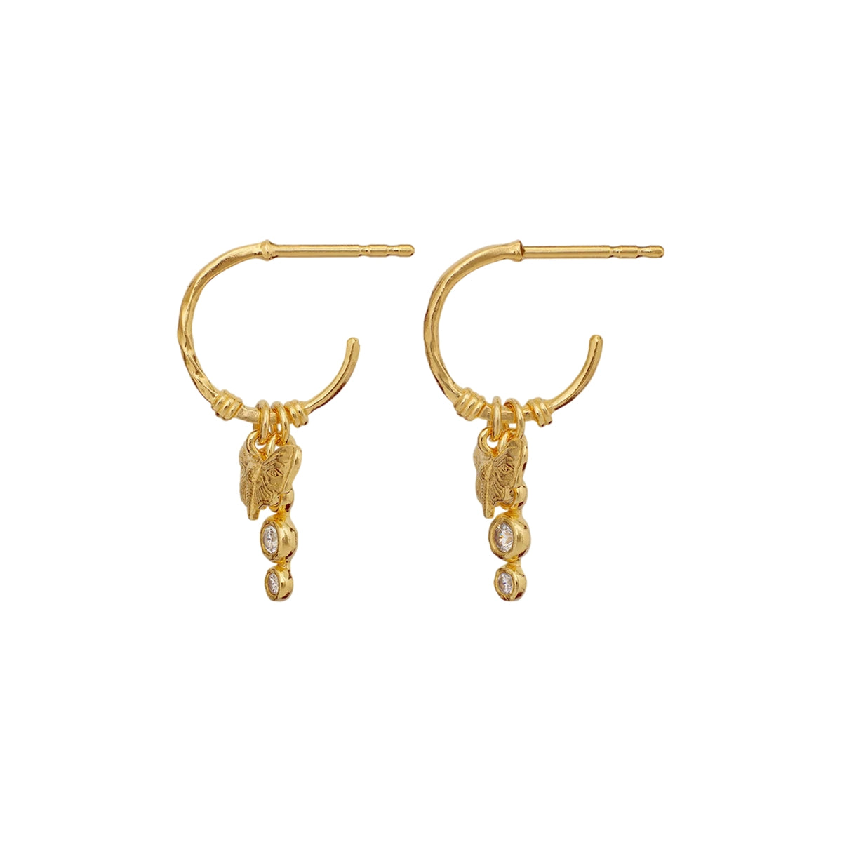 Maanesten Fauna Earrings Øredobber Gull