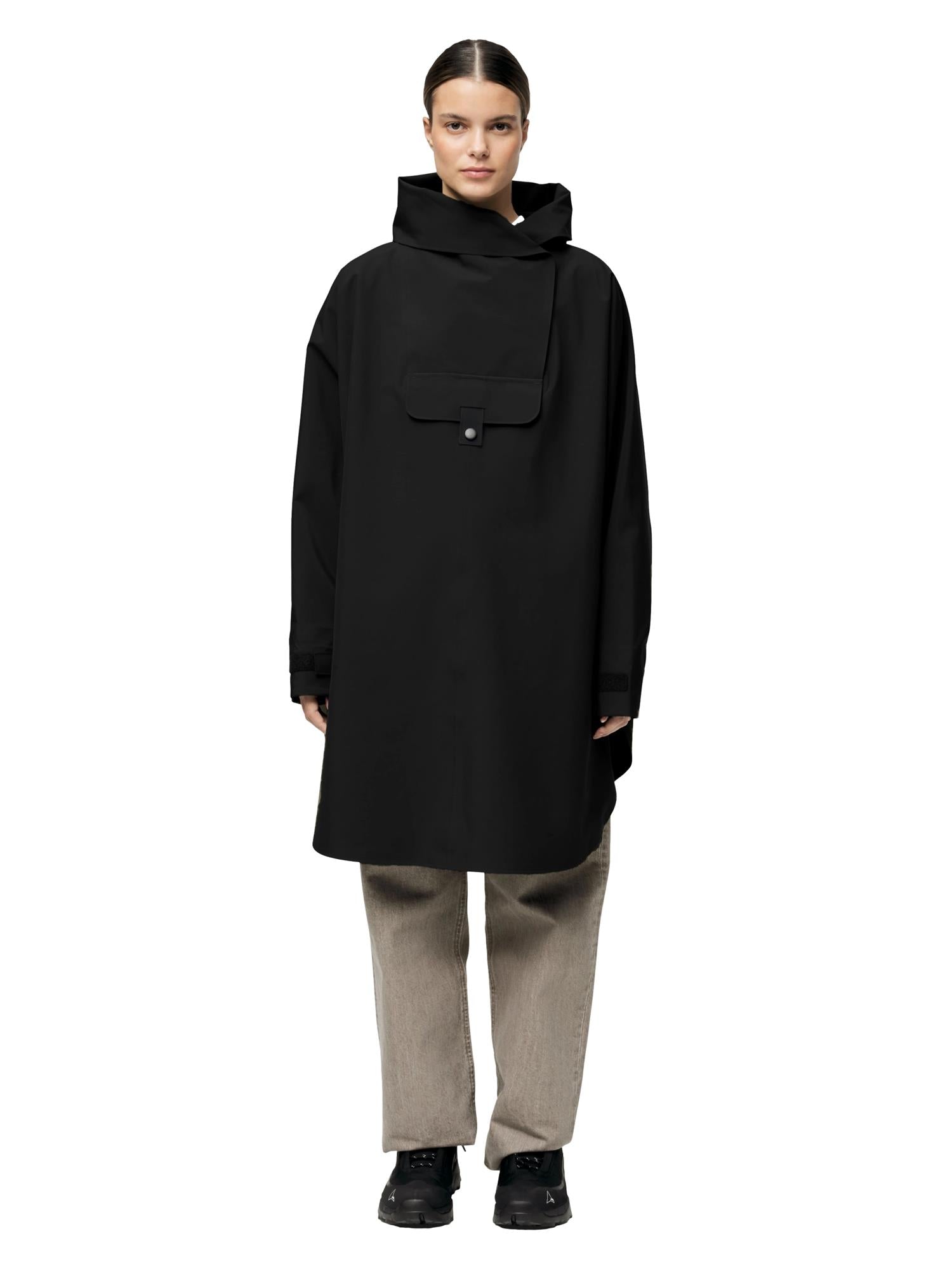 Blæst Bergen Poncho Black Jakke Sort