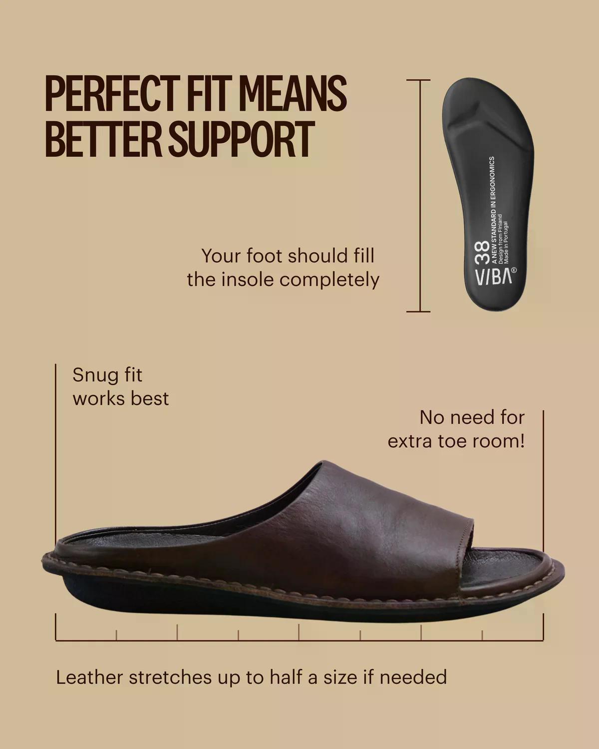 VIBAe Saint Tropez Cocoa Brown sko i mørkebrunt skinn, med slanke design og komfortabel passform