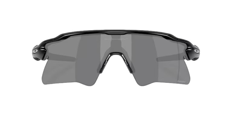 Oakley Radar EV Heater solbriller i sort med sporty innfatning og mørke glass