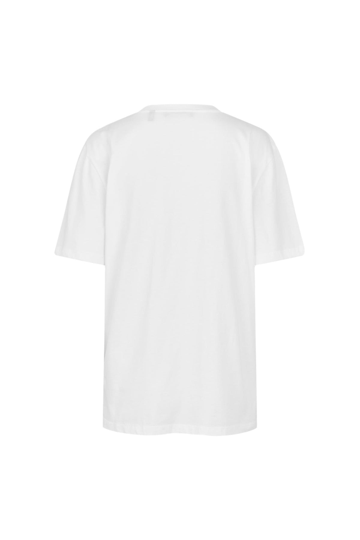 ROTATE Jersey Oversized T-Shirt Topp Hvit