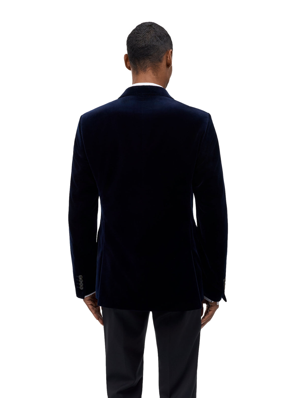 Tiger of Sweden Jeffers Velvet Tuxedo Jacket Blazer Navy