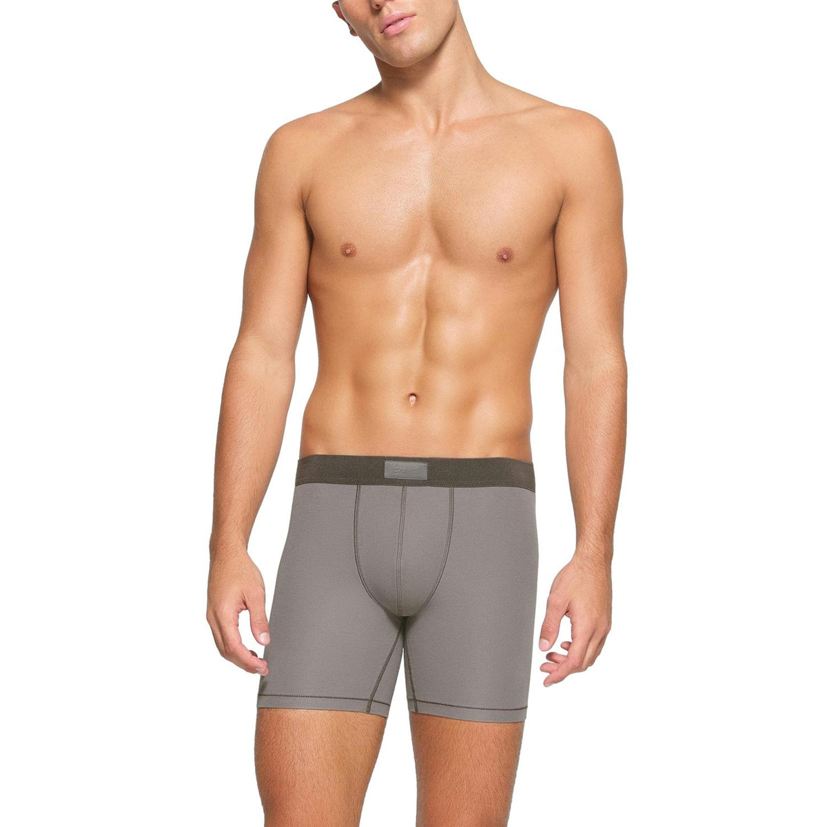 SKIMS Cotton 3-Pack Boxer Brief 5 Inch Boxershorts Sort Og Grå