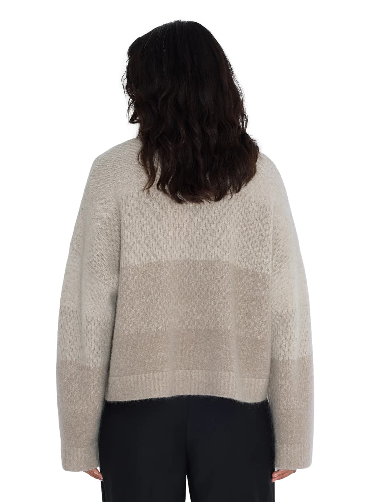 Holzweiler Tine Cardigan i taupe og brune/beige toner, myk og komfortabel strikkegenser for kvinner.