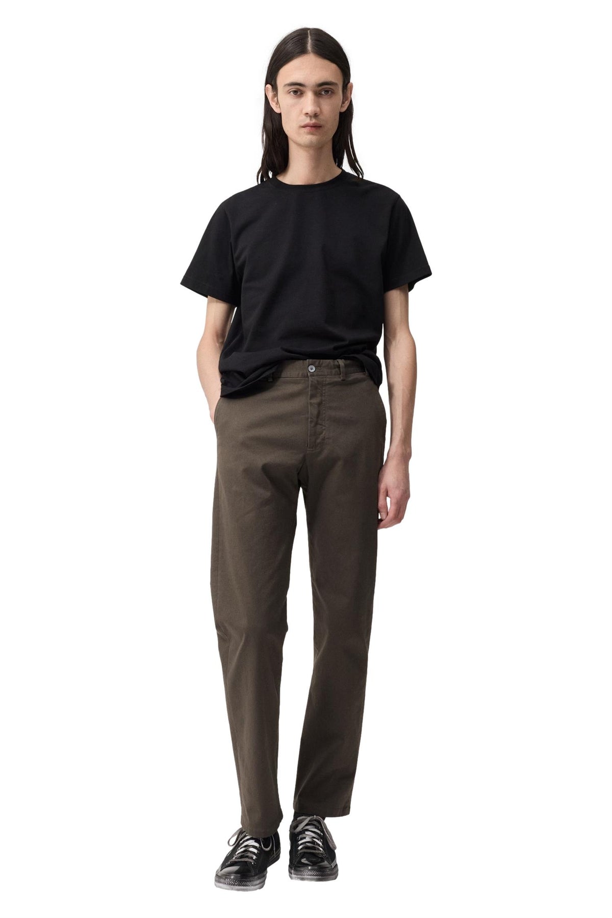 Livid Fuller Chino Bukse Brungrønn