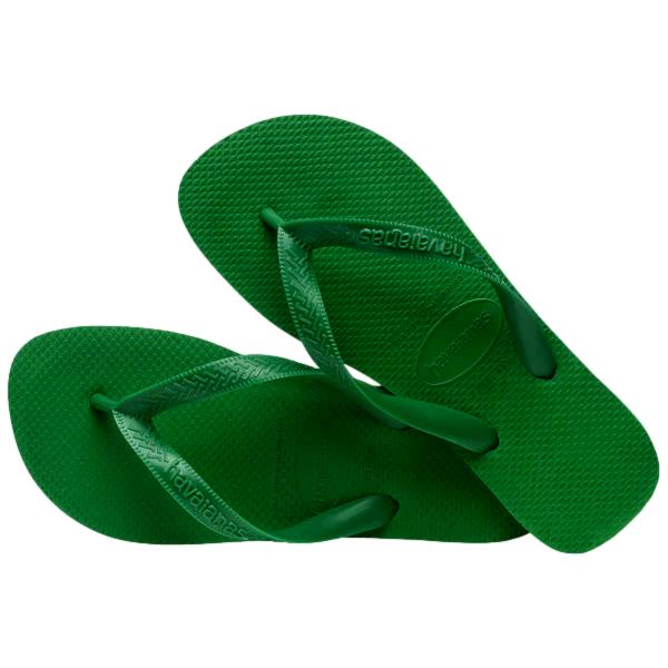 Grønne Havaianas Hav. Top sandaler, lette og komfortable stripsko med grønn farge, som vist på bildet.