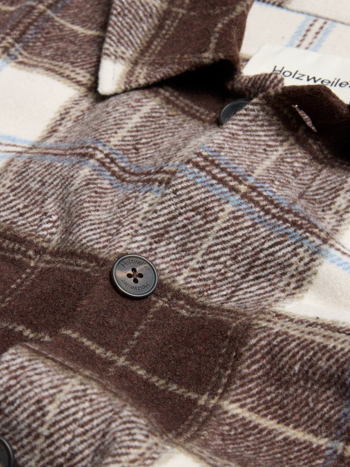 Holzweiler Mildew Check Overshirt Overshirt Brun Mønster
