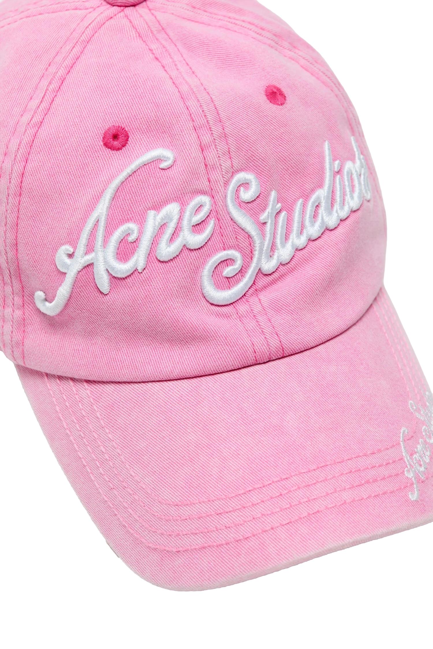 Acne Logo cap Caps Rosa - modostore.no