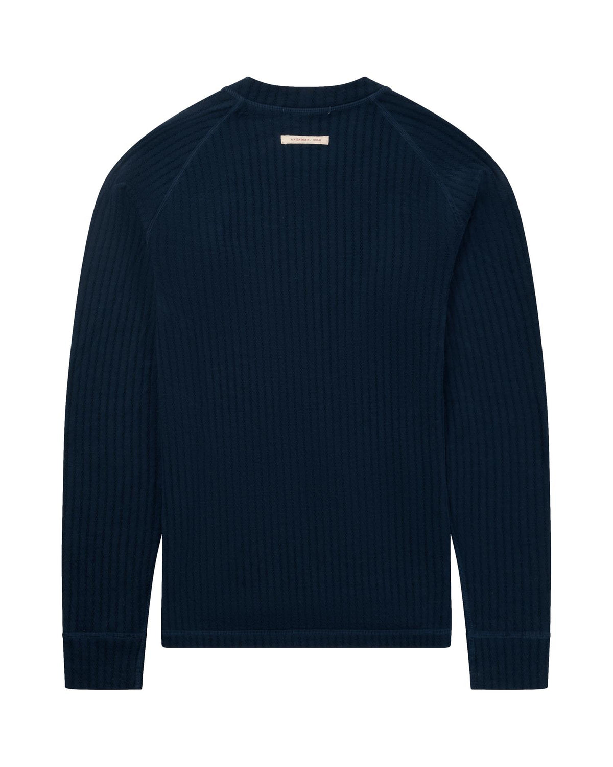 Amundsen Hero's Hide Crew Neck Mens Ullundertøy Mørkeblå
