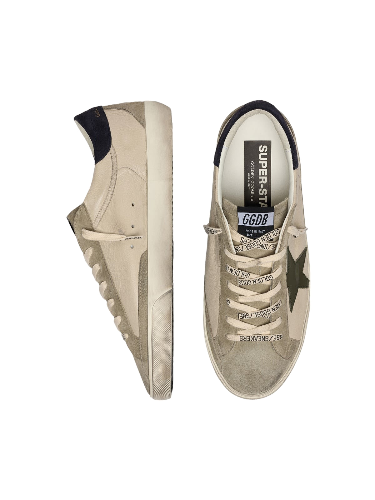 Golden Goose Super-Star Classic spur sko i grå med slitestyrke og unikt design, laget for komfort og stil.