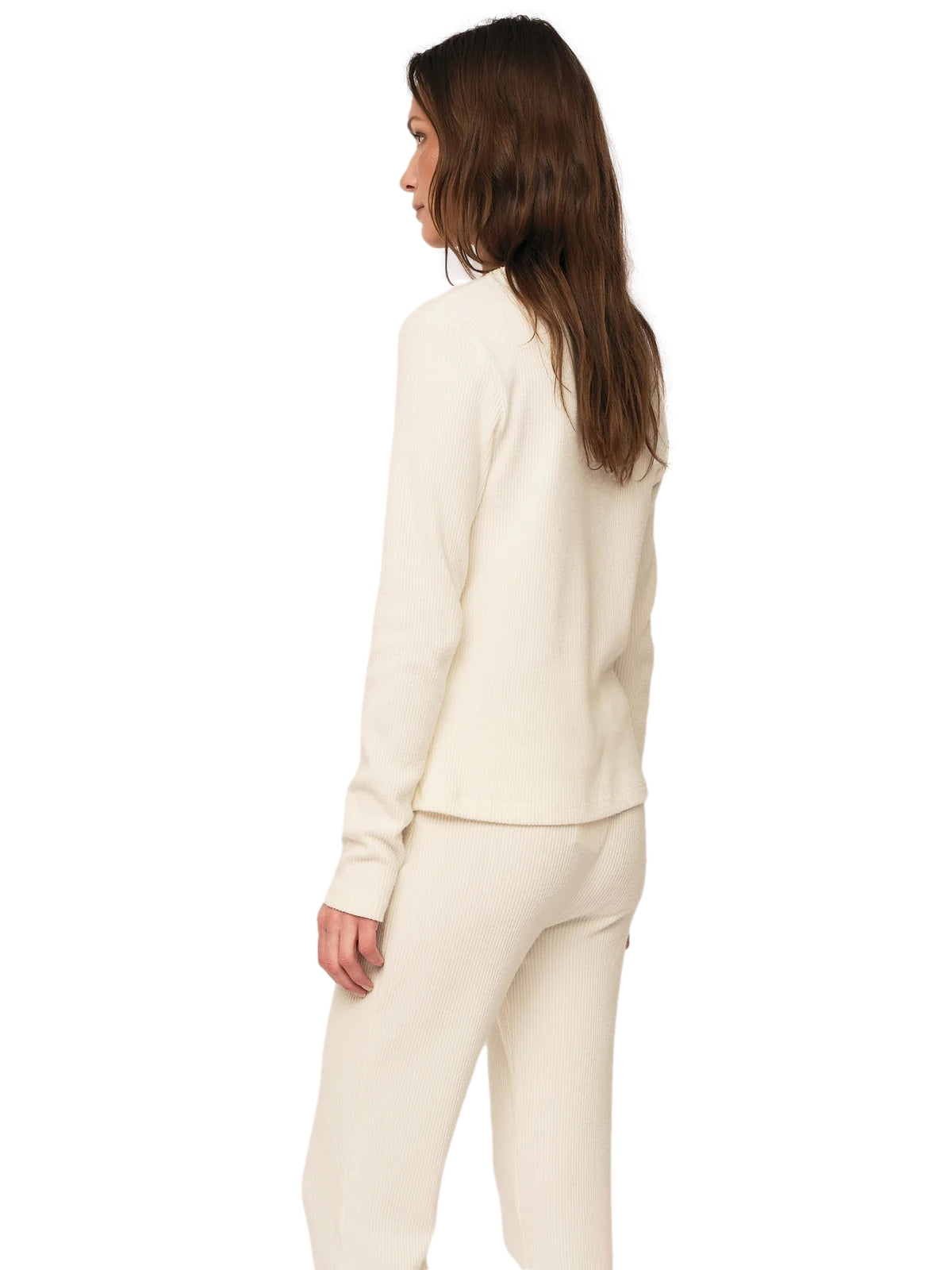 Once Untold Daniela Rib Trouser Bukse Off-White - modostore.no