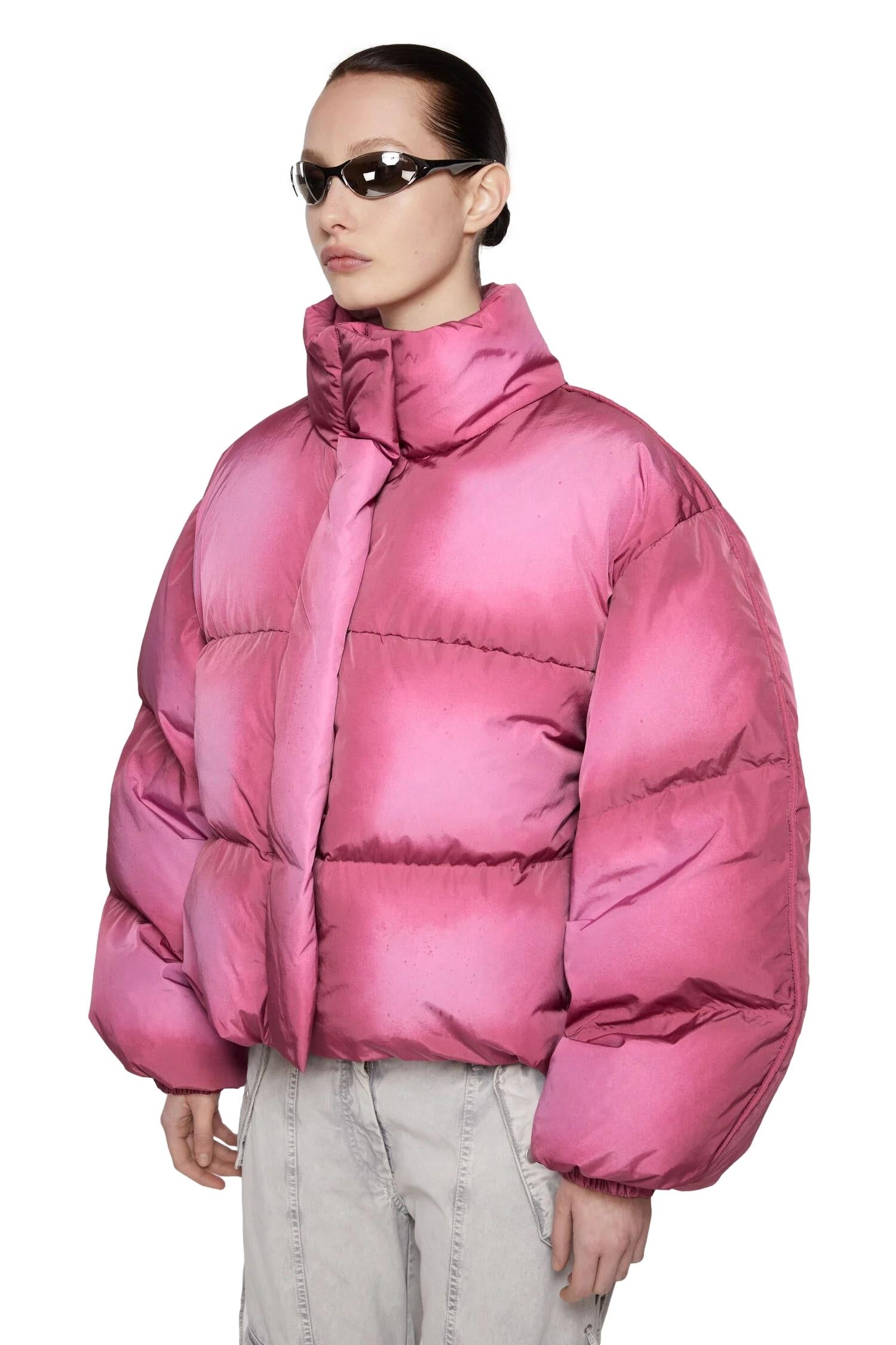 Acne Down Puffer Jacket Jakke Rosa