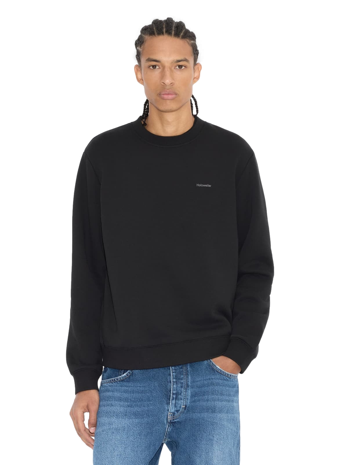 Holzweiler Andrew Crewneck Sweater Genser Sort