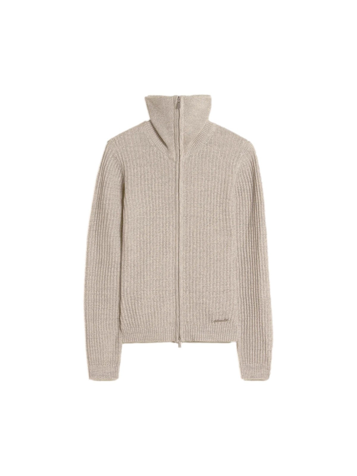 Holzweiler Line Zip Cardigan Cardigan Lysegrå - modostore.no