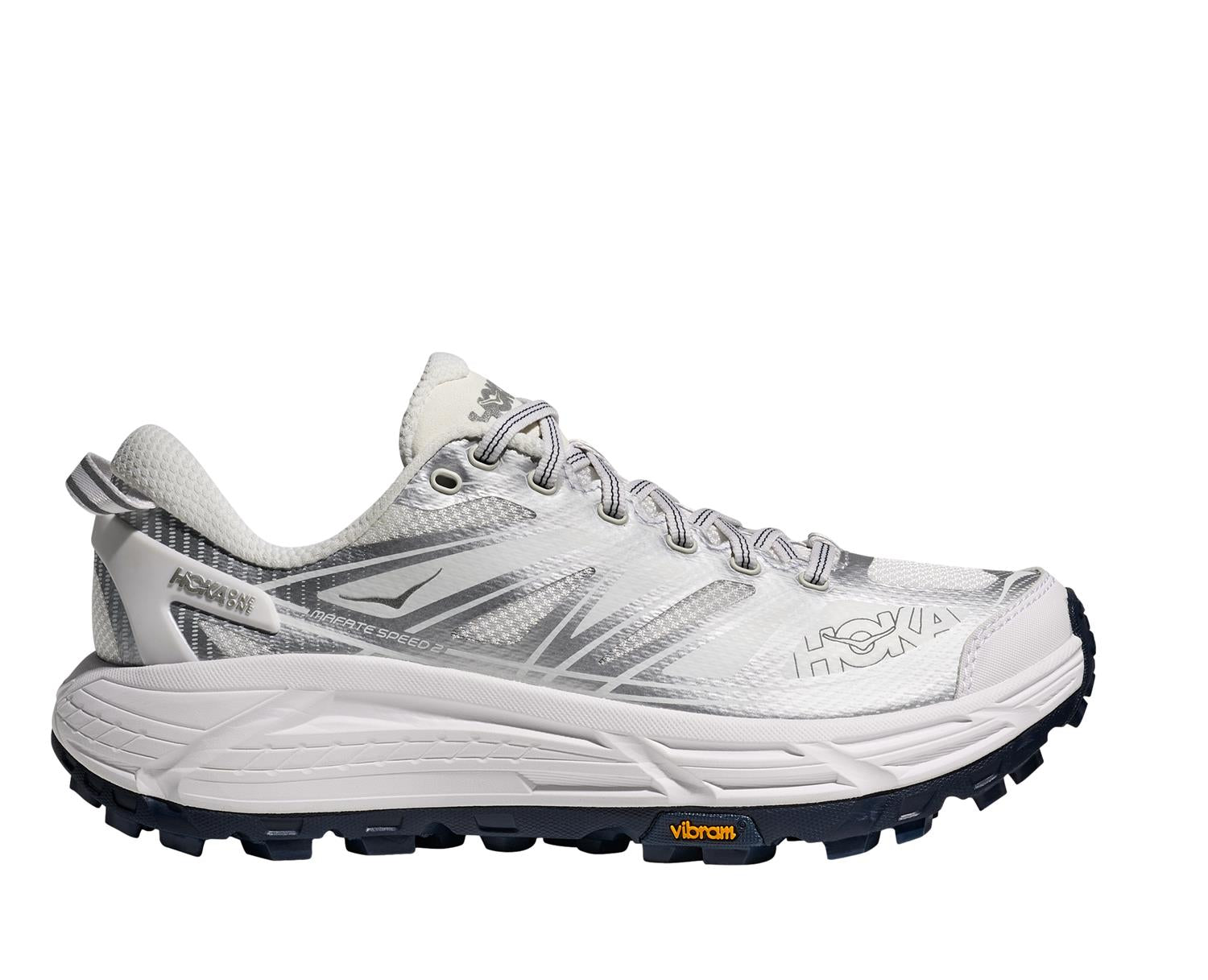 HOKA Mafate Speed 2 White/Silver Sko Hvit Og Sølv