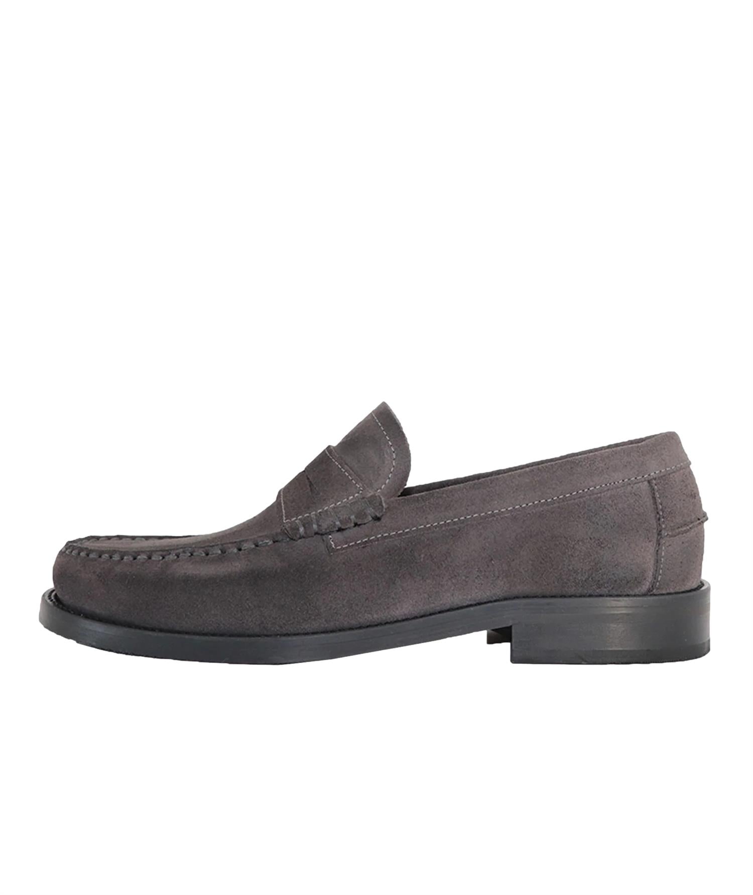 Garment Project Miles Penny Loafer Sko Gråbrun - modostore.no