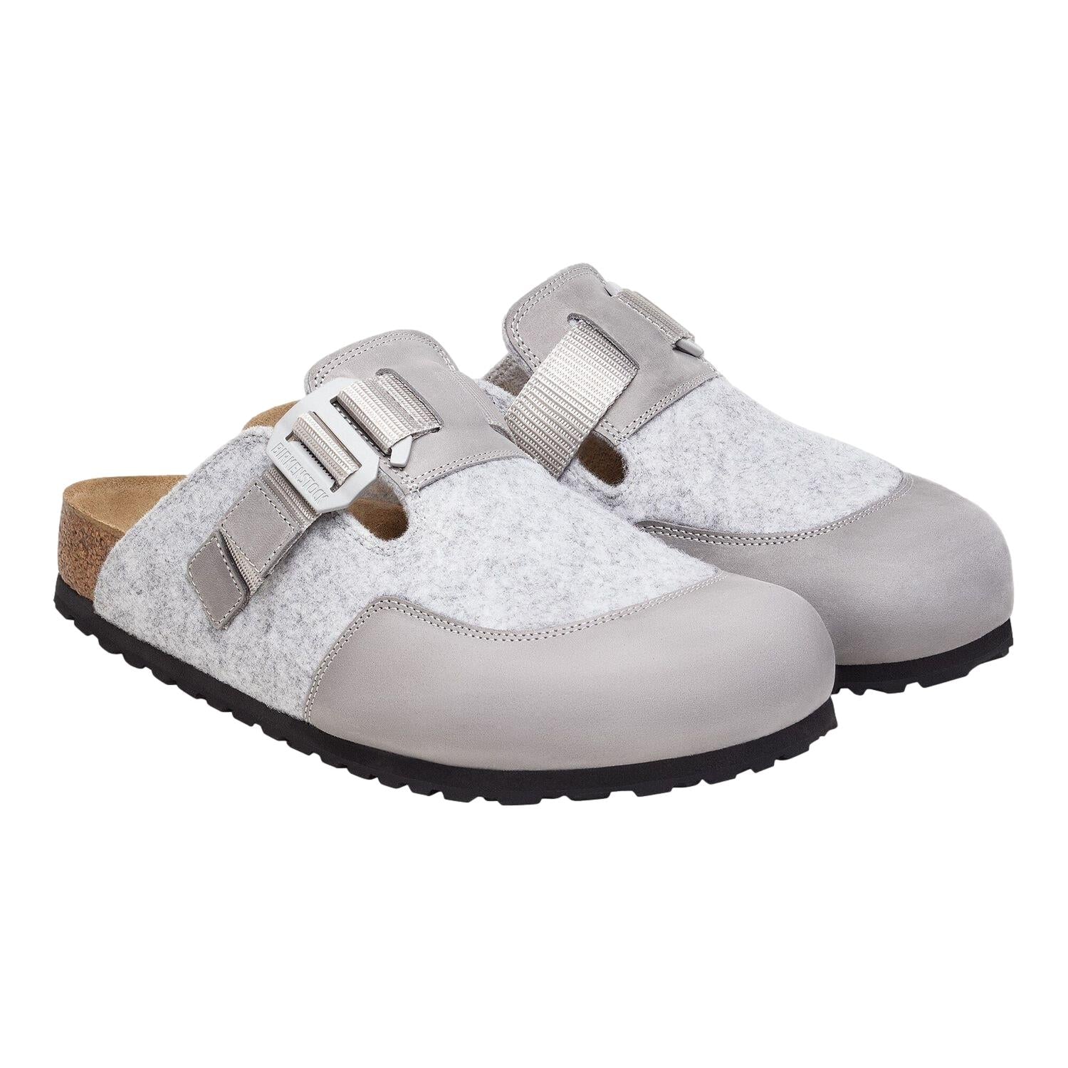 Birkenstock Boston Nova Sko Lys Grå Melert - modostore.no