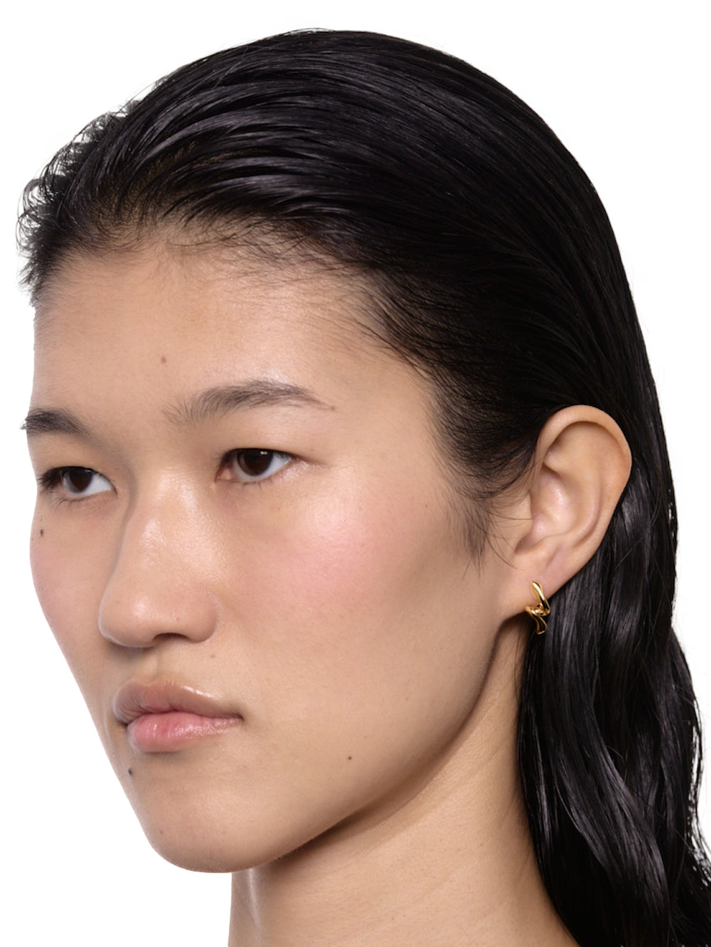 Maria Black Coil Curl Studs Pair Øredobber Gull - modostore.no