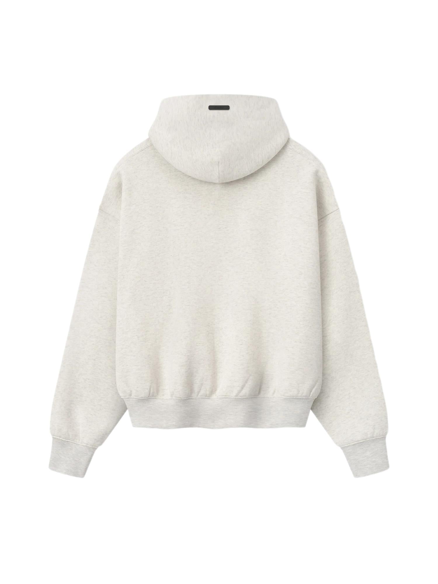 Fear of God Essentials Signature Classic Hoodie Hettegenser Lys Grå Melert - modostore.no
