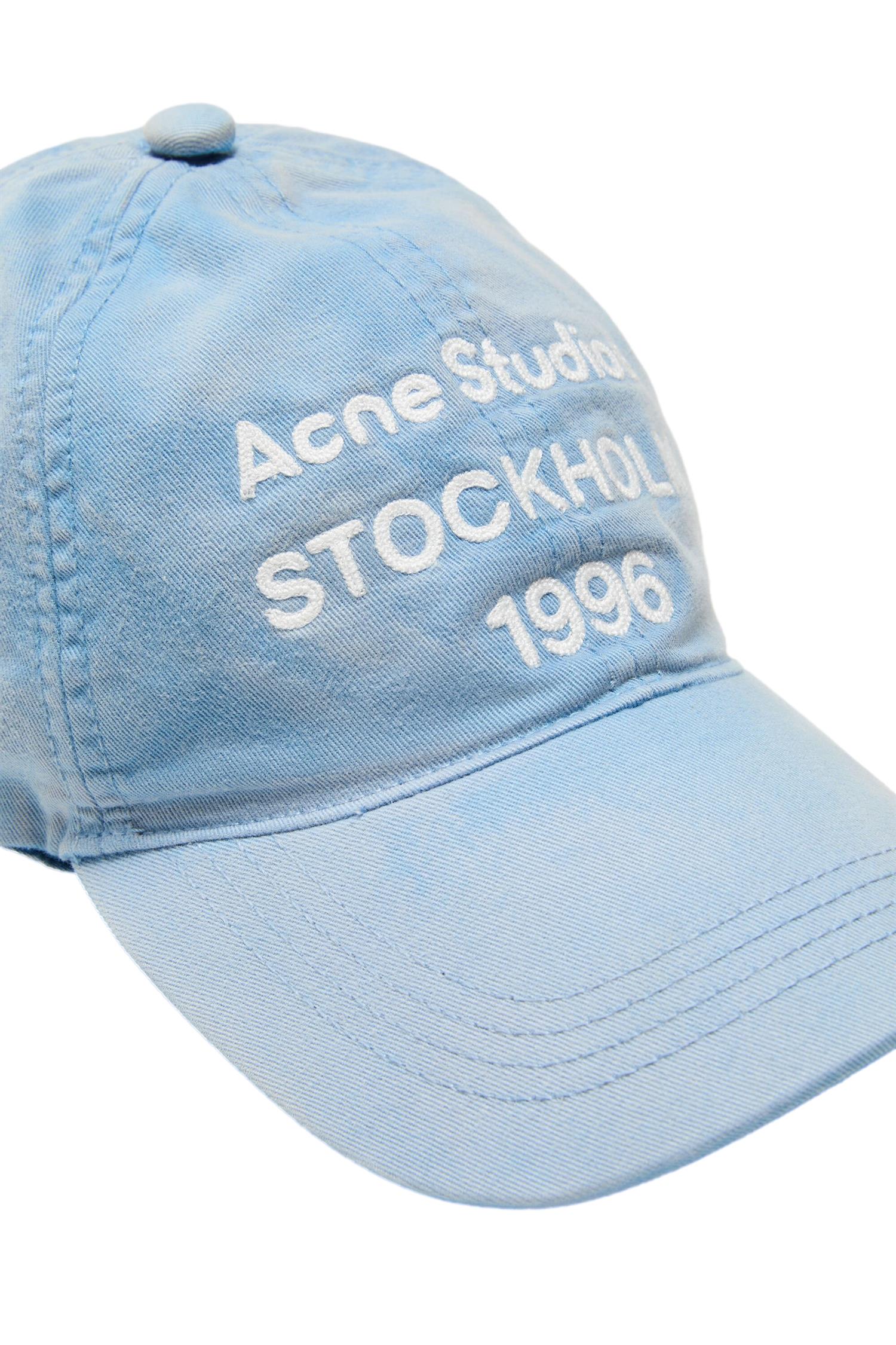 Acne Logo Cap Caps Lyseblå