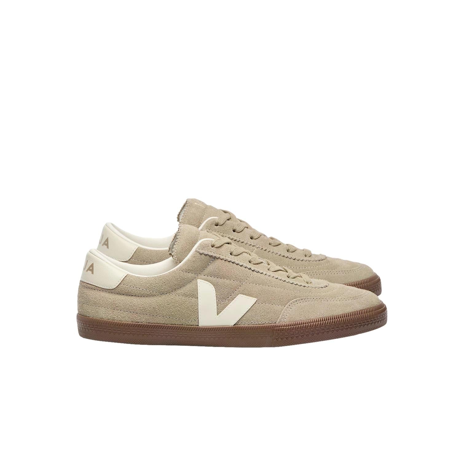 Veja Panenka Suede Taupe Pierre Bark Sko Beige - modostore.no