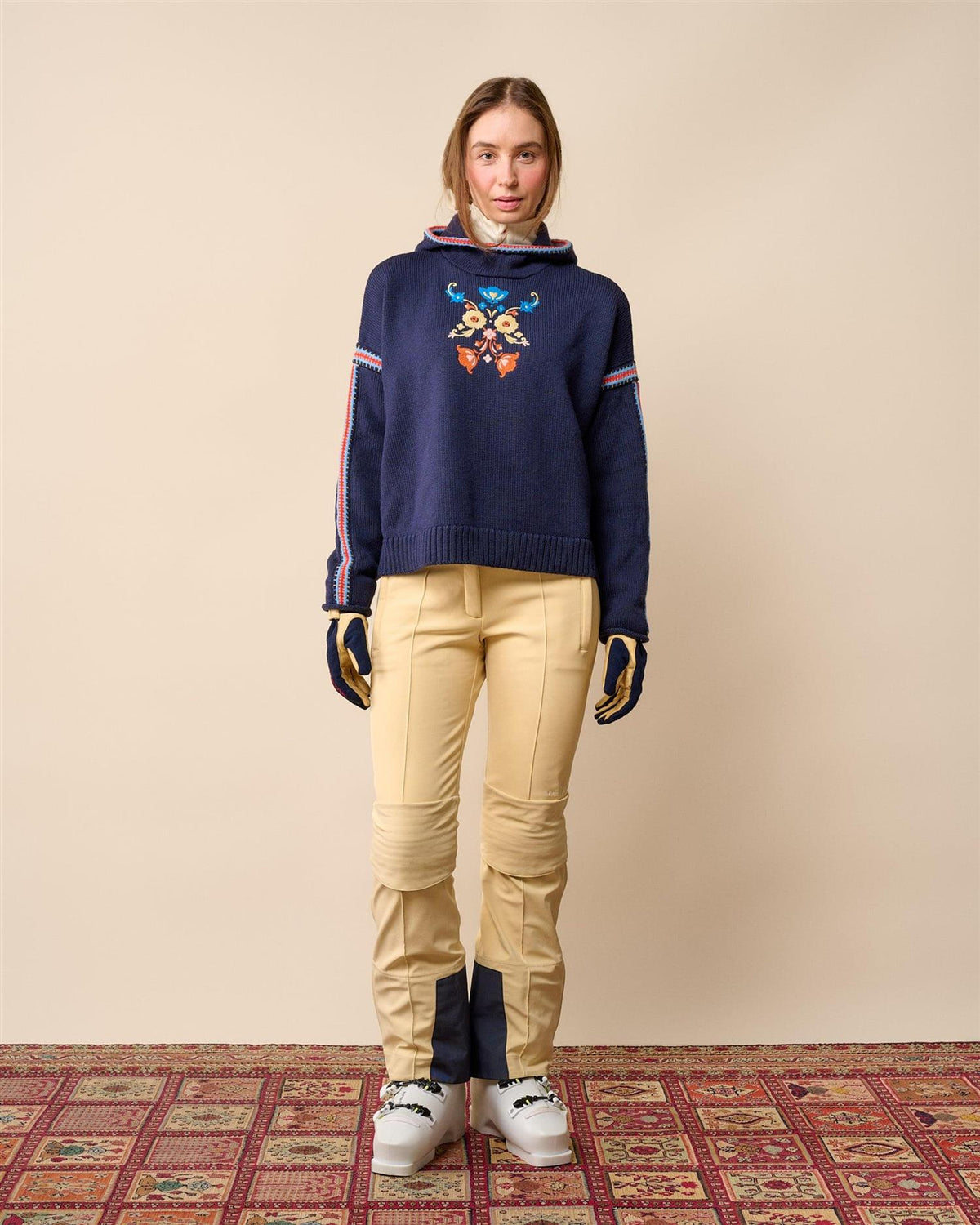 Amundsen Gommo Hoodie Womens Gudbrandsdalen Hettegenser Mørkeblå