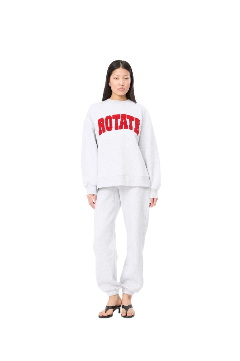 ROTATE Heavy Sweat Crewneck Genser Lysegrå