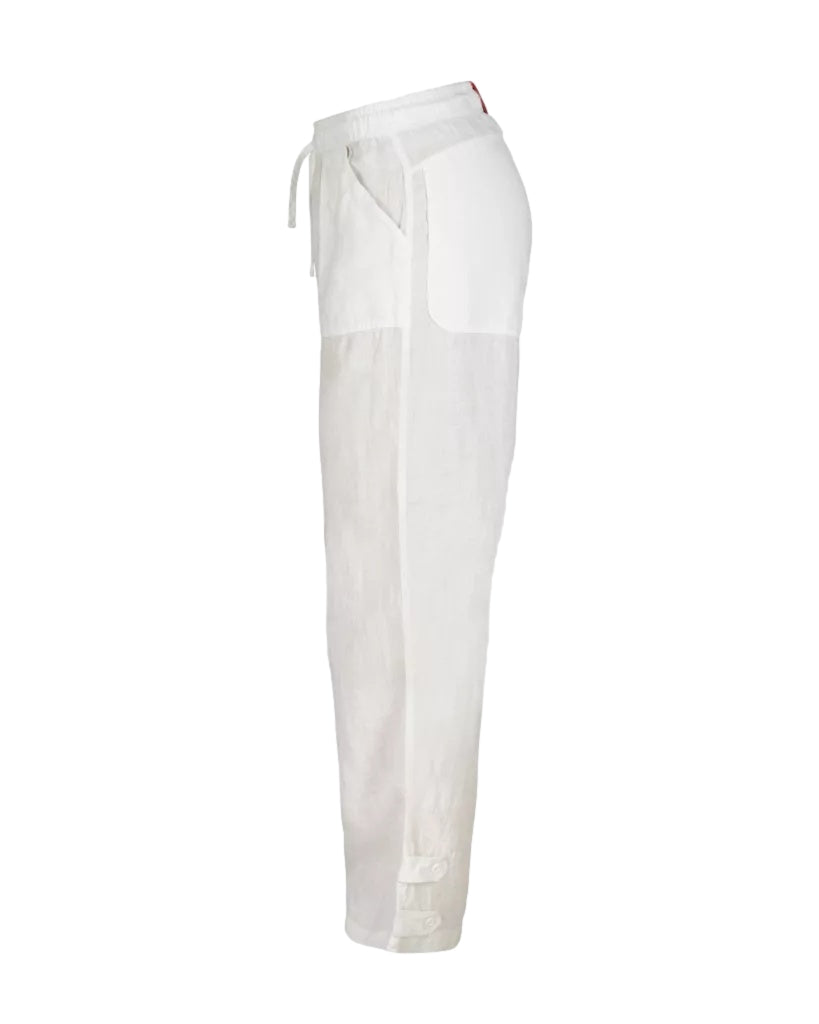 Amundsen Safari Linen Pants Womens Bukse Hvit - modostore.no