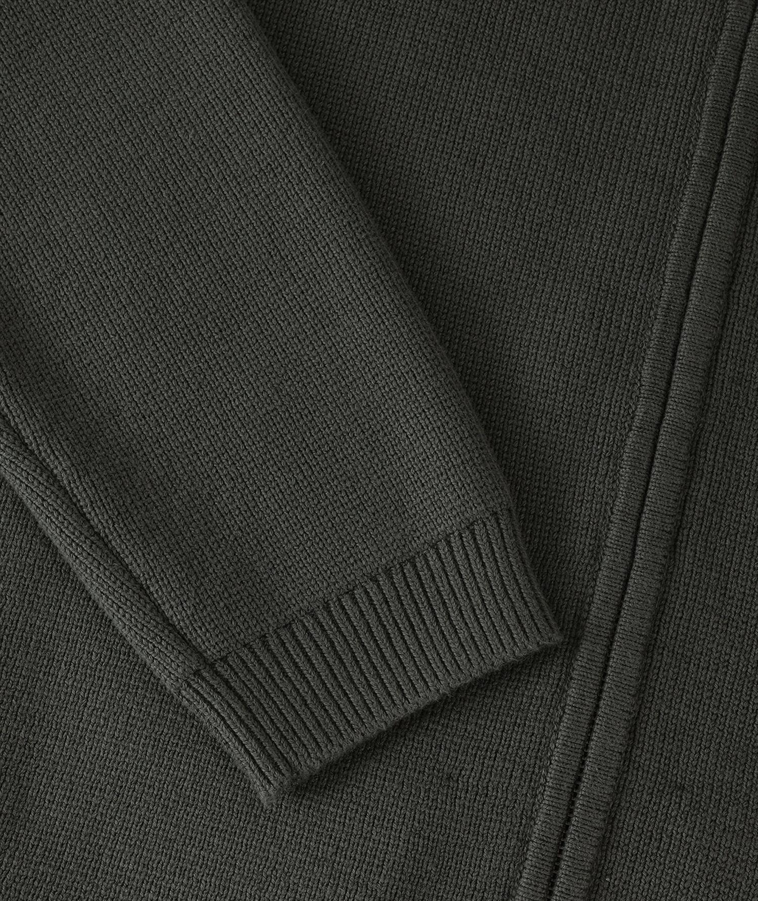 Garment Project Zipper Knit Cardigan Cardigan Gråbrun - modostore.no