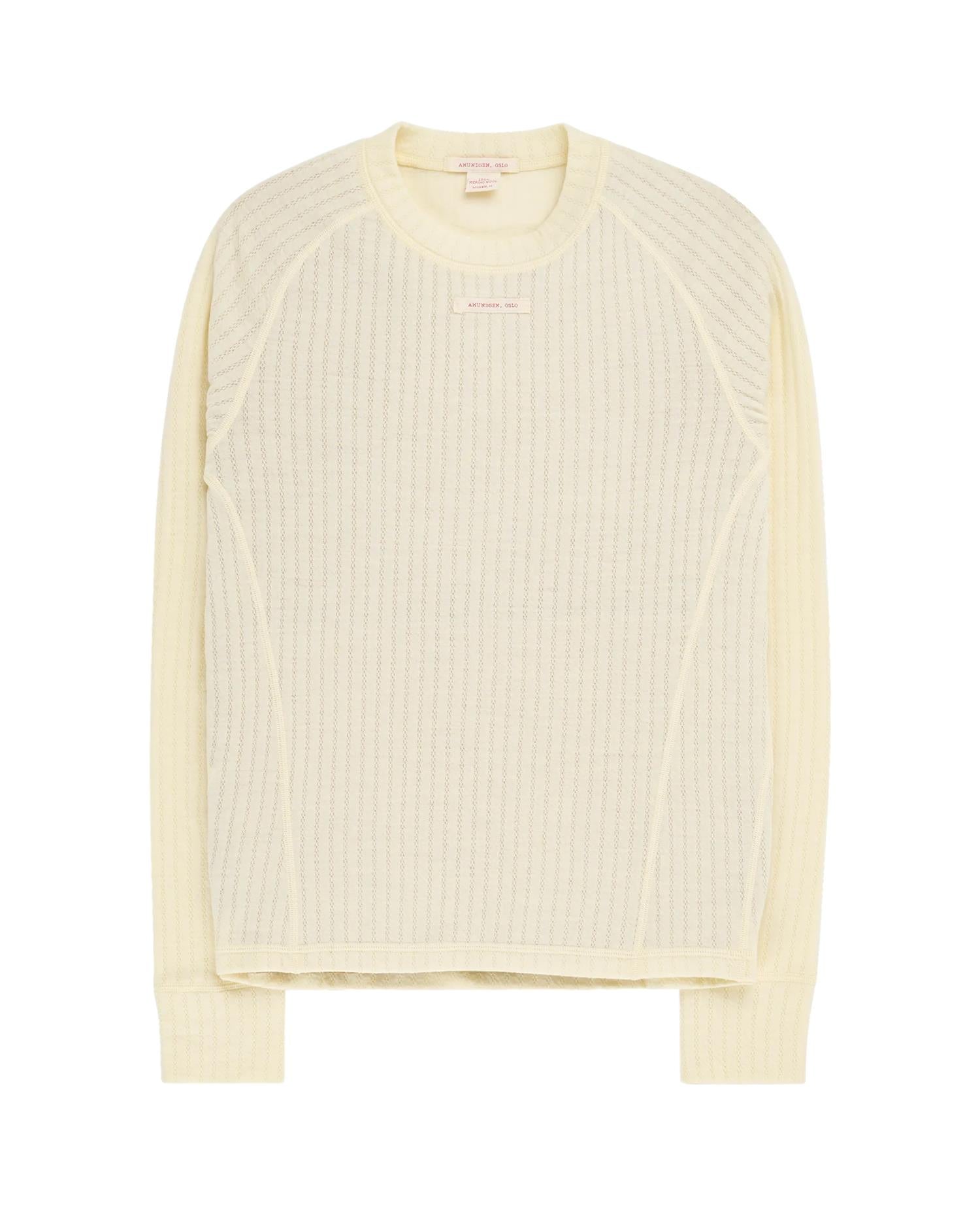 Amundsen Hero's Hide Crew Neck Womens Ullundertøy Off-White - modostore.no