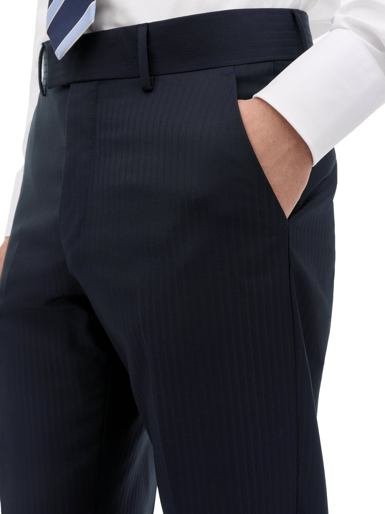 Tiger of Sweden Tenser Pinstripe Wool Trousers 09C Dressbukse Marine