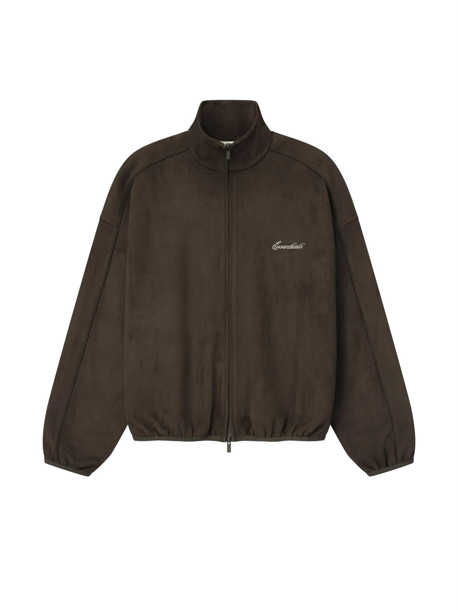 Fear of God Essentials Signature Modern Track Jacket Genser Mørkebrun - modostore.no