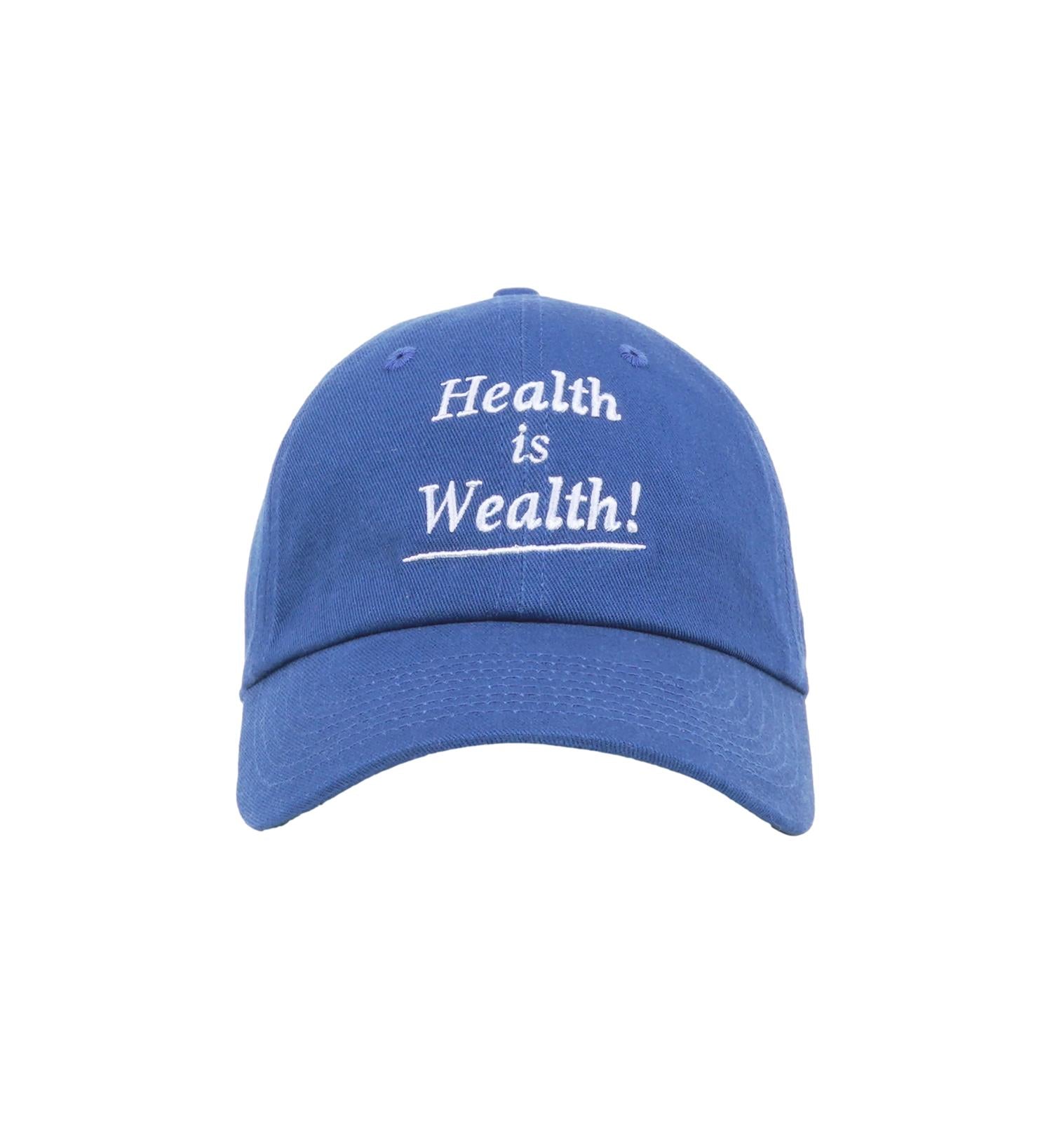 Sporty & Rich Health is Wealth Hat Caps Blå