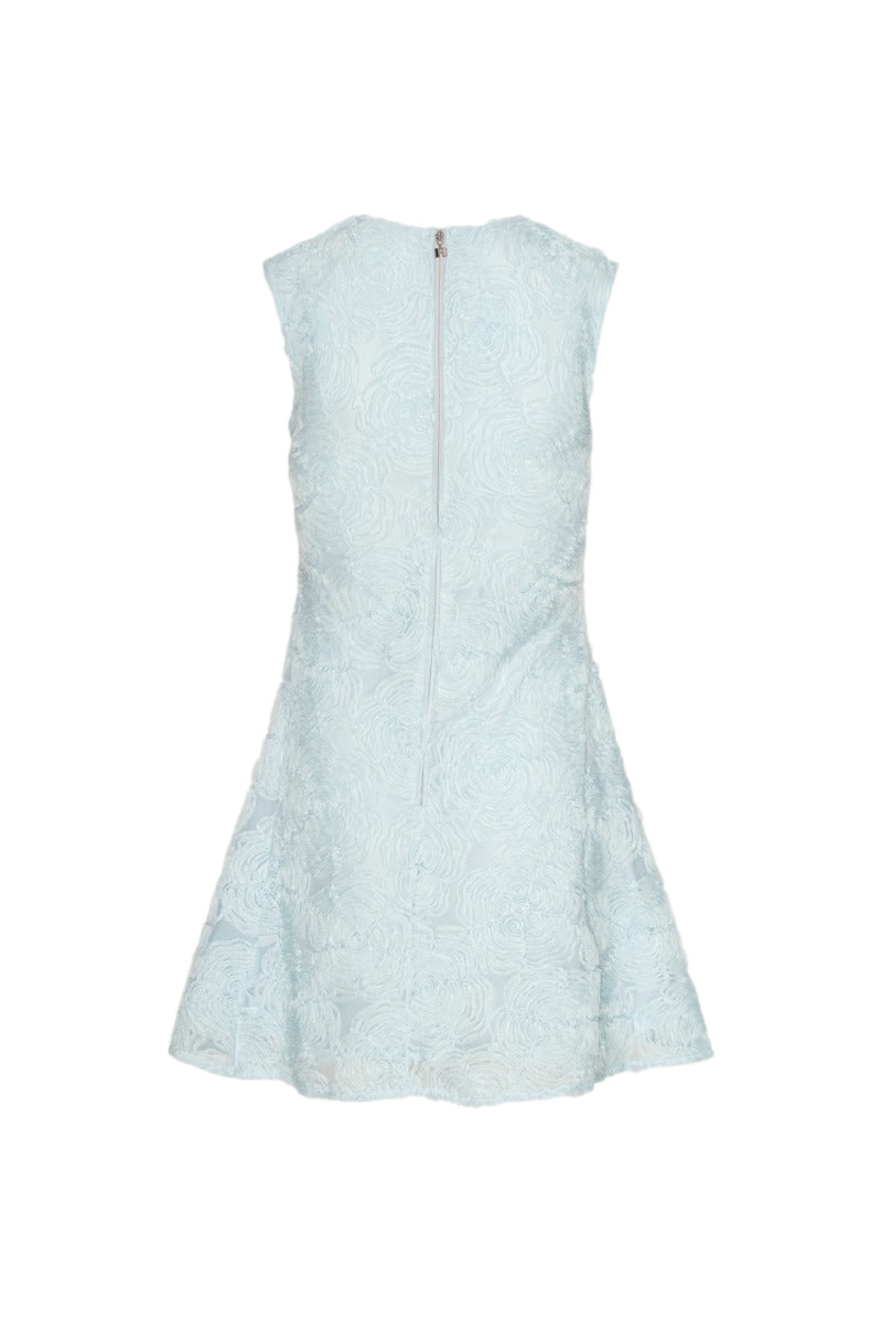 ROTATE Mesh Mini Dress Kjole Lyseblå - modostore.no