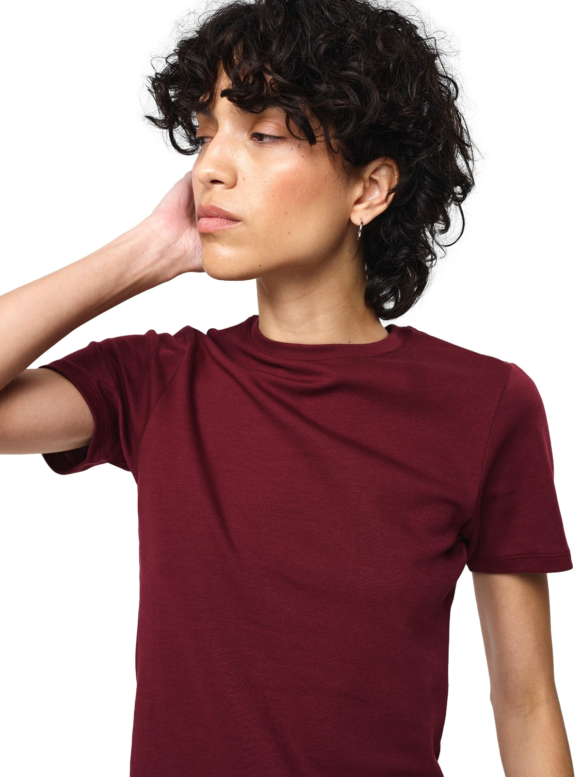Julie Josephine Agnes Tee T-shirt Burgunder